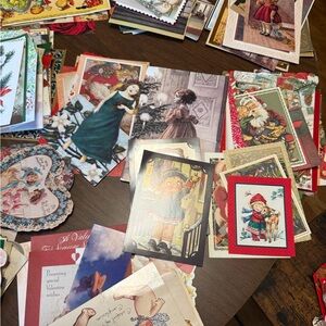 Vintage bundle of cards